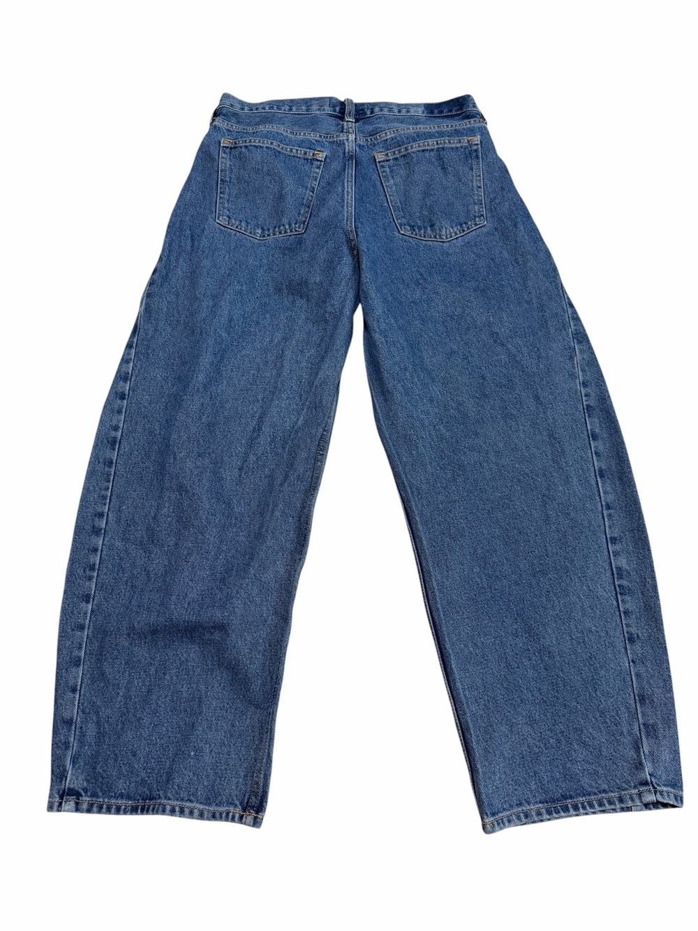 Abercrombie & Fitch Women's Curve Love Mid Rise Barrel Jean | Medium Wash | 27 - Picture 6 of 8
